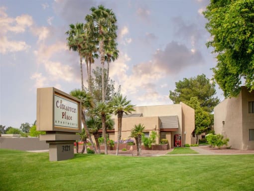 Elegant Entry Signage at Cimarron Place Apartments, Arizona, 85712