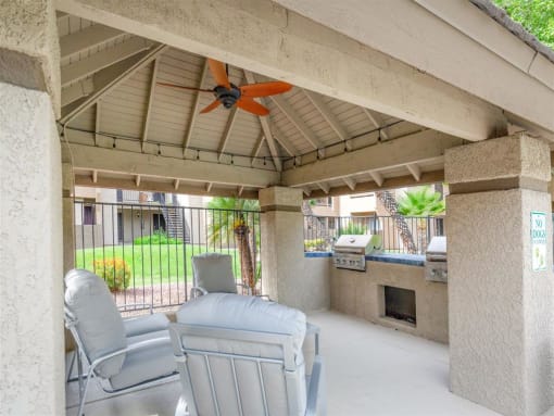 Gazebo With Multiple Built-In Barbecue Grills at Cimarron Place Apartments, Tucson, AZ