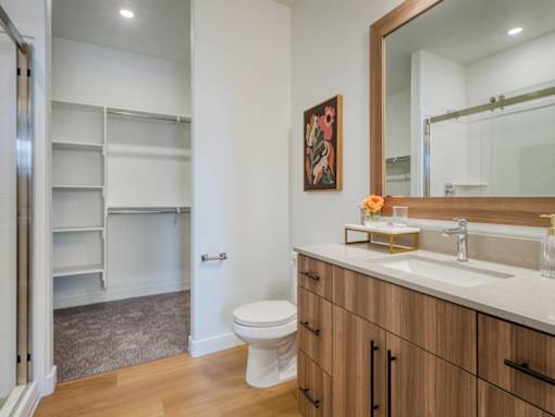 Bathroom and Closet at Amara