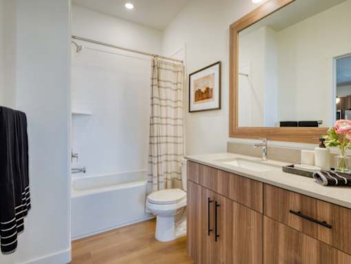 Bathroom with Large Tub at Amara