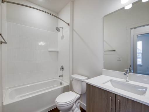 Bathroom with Soaking Tub at Orchard Park Apartments