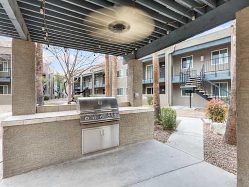 BBQ Under Pergola at Rio Seco Apartments