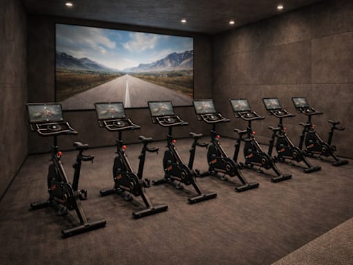 Exercise Bikes in Gym at The Terrace at Academy Village