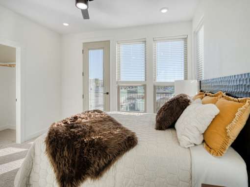 Bedroom with Balcony at The Amber