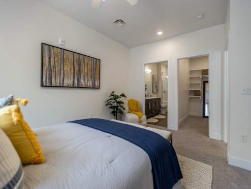 Bedroom with Ensuite at The Arza Apartments