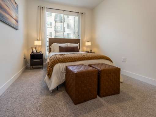 Bedroom with Natural Light at The Arza Apartments