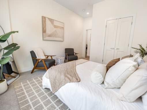 Bedroom with Sitting Area at The Arza Apartments