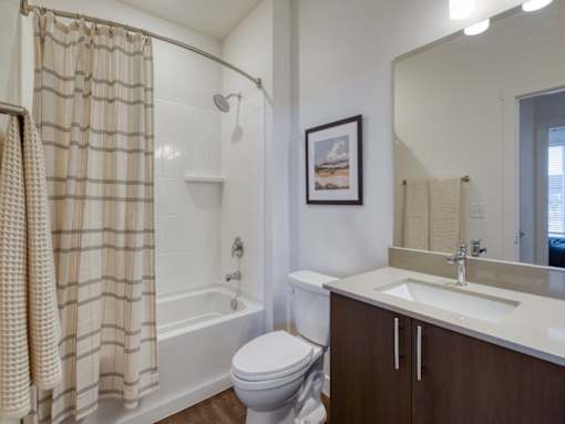 Bright Bathroom at Orchard Park Apartments