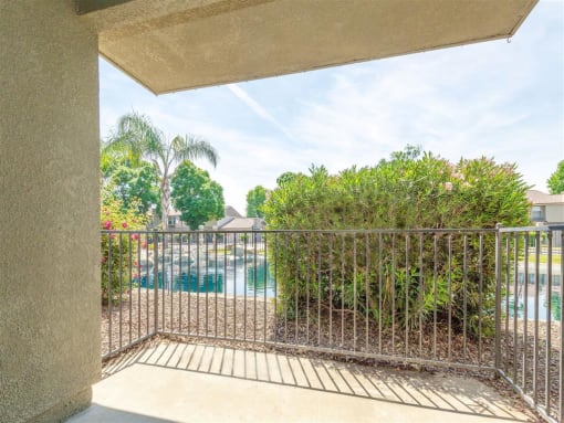 Private Patio at Edgewater Isle Apartments & Townhomes, Hanford, CA