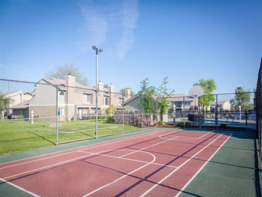 Basketball Court at Edgewater Isle Apartments & Townhomes, Hanford, California