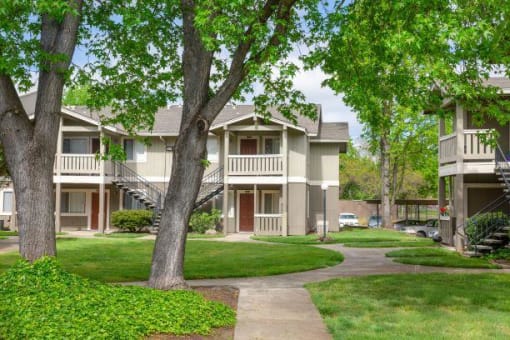 Green Space Walking Trails at Aspen Park Apartments, California, 95823