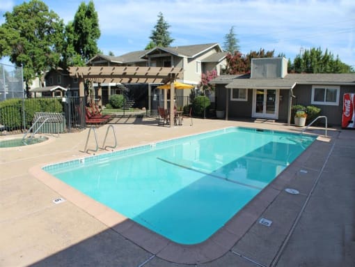Invigorating Swimming Pool at Aspen Park Apartments, Sacramento, CA