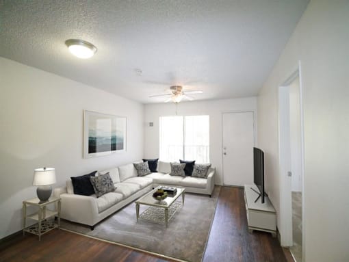 Modern Living Room at Creekside Villas Apartments, San Diego, California