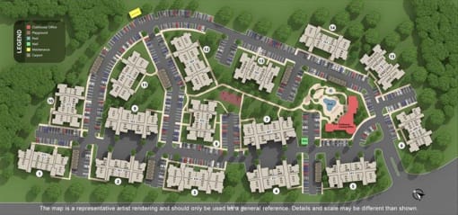 Aerial View Of Property Map at Echo Ridge Apartments, Castle Rock, CO