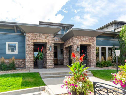 Leasing Center Exterior  at Avena Apartments, Colorado