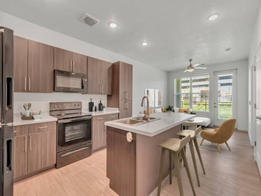Cozy Living Room at Garden Lofts