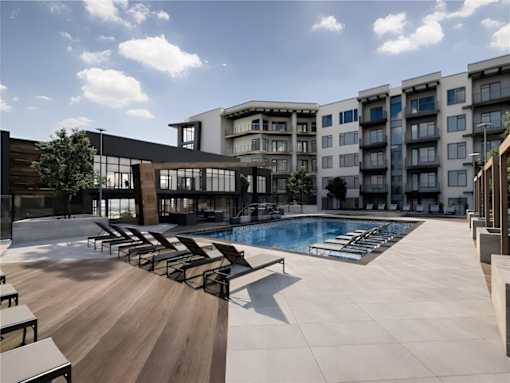 Lounge Chairs by Pool at The Terrace