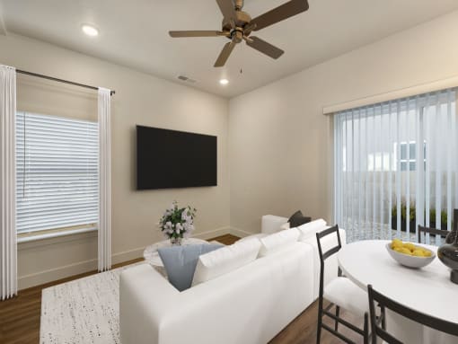Modern Living Room at Desert Sage Townhomes Hurricane, UT 84737