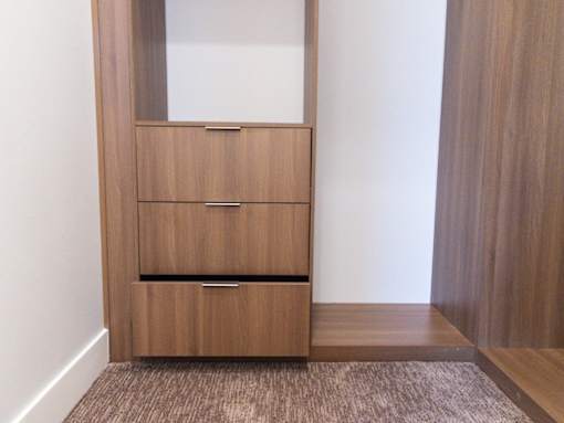 Drawers in Closet at The Ash Apartments & Townhomes