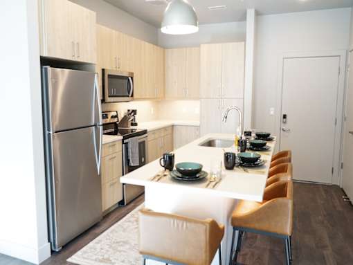 Open Kitchen at Soleil Lofts