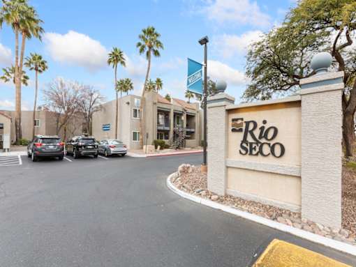 Entrance Sign to Rio Seco Apartments