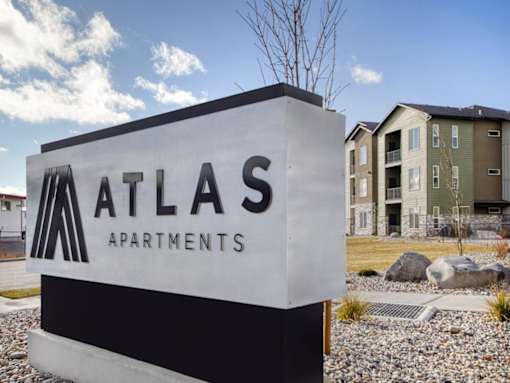 Entrance Sign to The Atlas