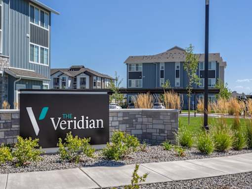 Entrance Sign to The Veridian