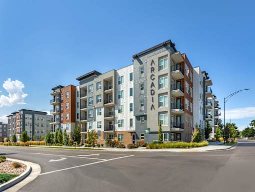 Exterior View of Arcadia Apartments