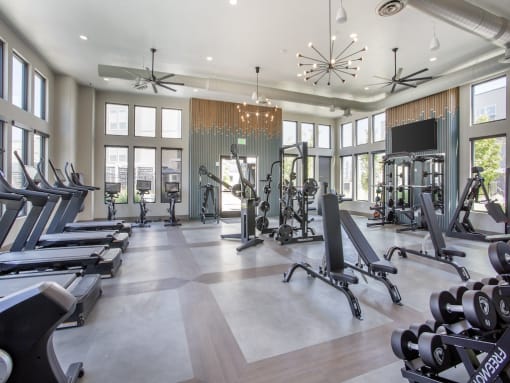 Fully Equipped Fitness Center at The Austin