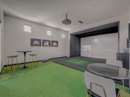 Golf Simulator at The Foundry Apartments & Townhomes, Billings, UT, 84601