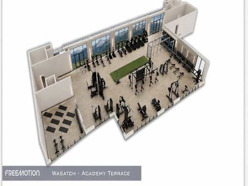 Gym Layout at The Terrace at Academy Village