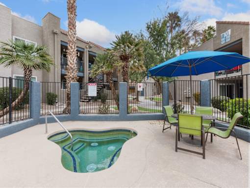 Hot Tub at Rio Seco Apartments