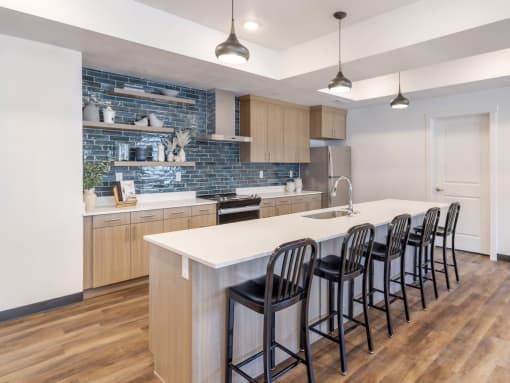 Kitchen in Clubhouse at Retreat at Homestead
