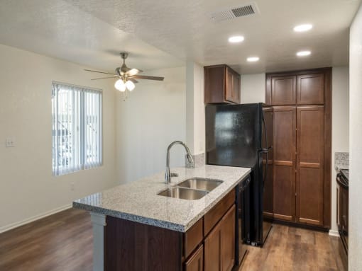 Island Kitchen with a lot of Storage at Edgewater Isle