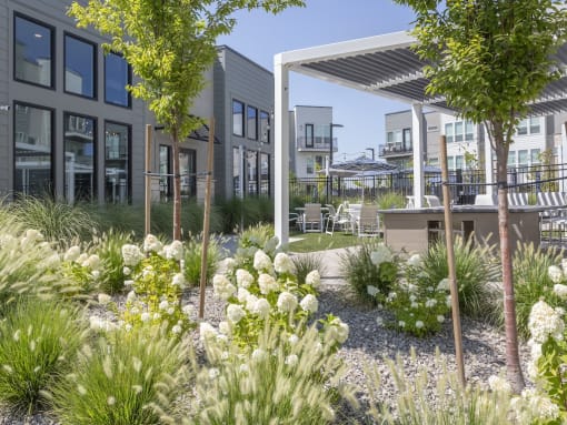 Landscaping at The Austin Townhomes