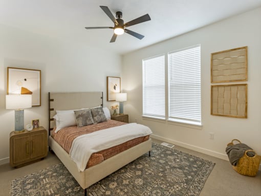 Large Bedroom with Oversized Windows at The Austin Townhomes, Draper, UT 84020