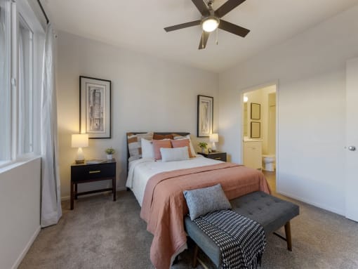 Bedroom with Attached Bathroom at Echo Ridge