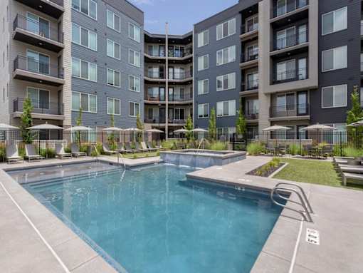 Large Pool at City Lofts Apartments