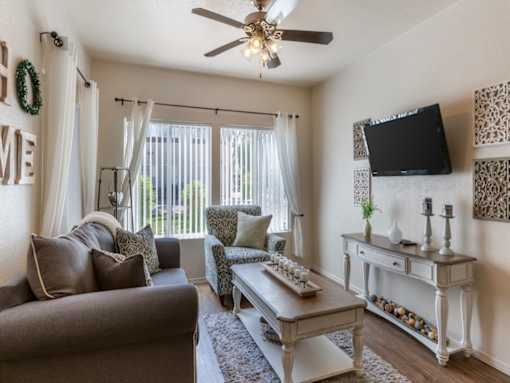 Living Room at Canyon Ridge