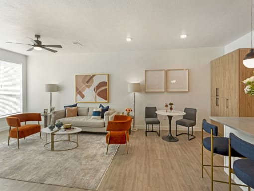 Open Concept Living Area at The Austin Townhomes, Draper, UT 84020