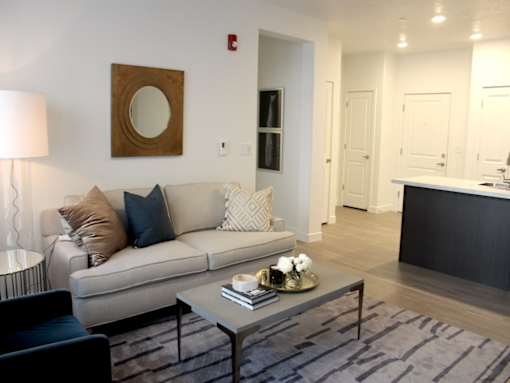 Living Room View at Arcadia Apartments