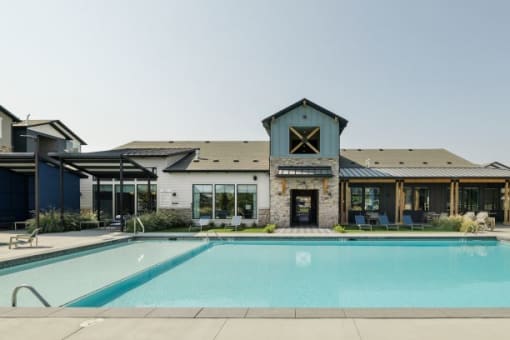 Parc on 5th Apartments & Townhomes in American Fork Utah Clubhouse and Pool