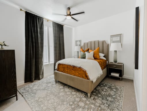 Main Bedroom with Large Window at Parc at Day Dairy Apartments and Townhomes, Draper, 84020