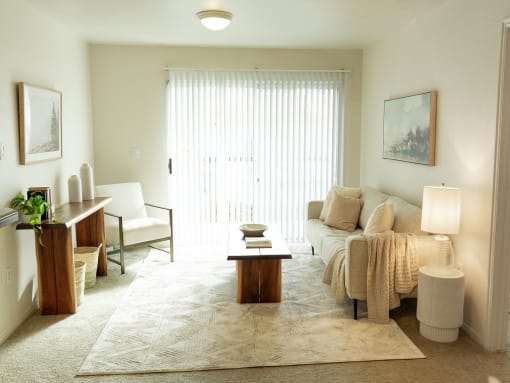 Natural Light Living Room at Remington Apartments