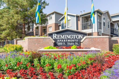 Decorated Property Signage at Remington Apartments, Midvale, UT