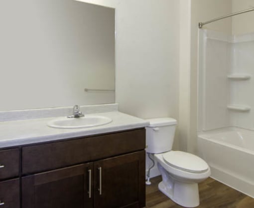 Bathrooms With Quartz Counters at Four Seasons Apartments & Townhomes, North Logan