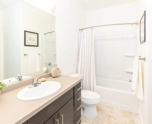 Spacious Bathroom With Storage at Parc on Center Apartments & Townhomes, Utah, 84057