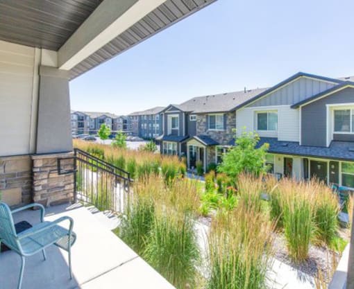 Private Patios Available at Parc on Center Apartments & Townhomes, Utah