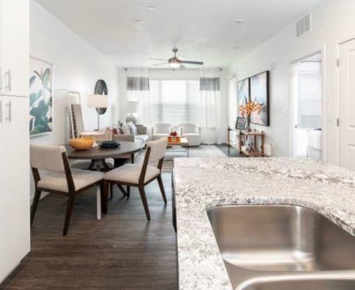 Beautiful Open Living and Kitchen at Parc View Apartments & Townhomes, Utah