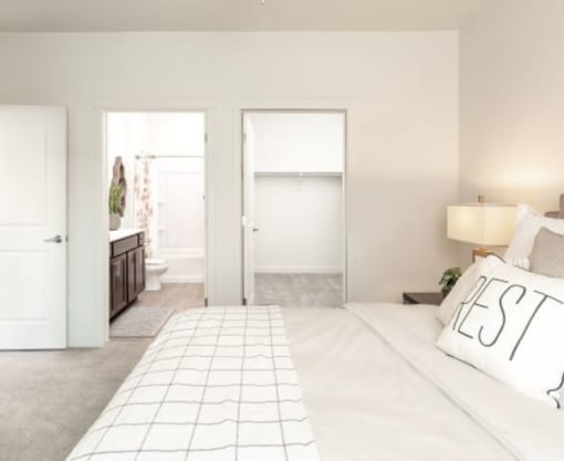 Main Bedroom with Private Bath at Rivulet Apartments, American Fork, UT, 84003